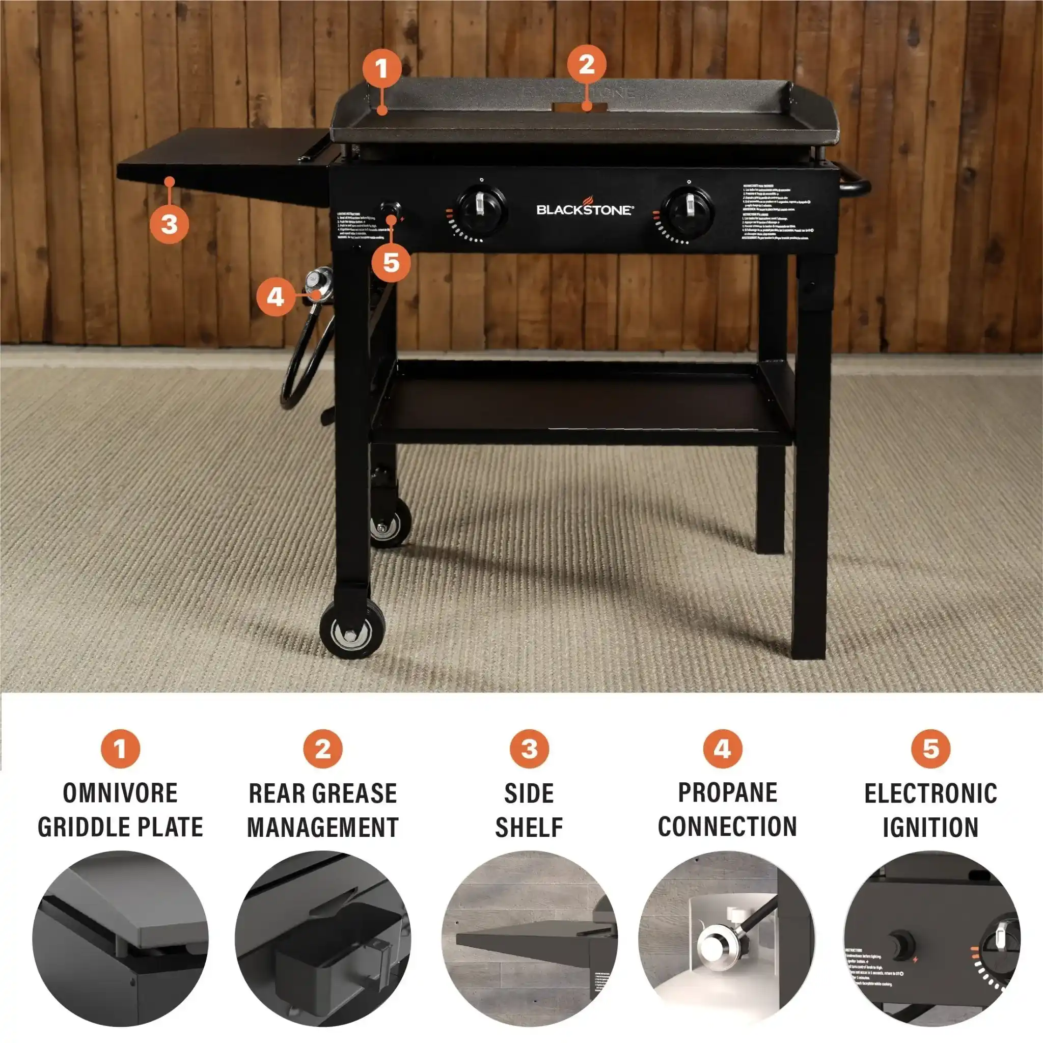 Blackstone 28-inch griddle station image 2