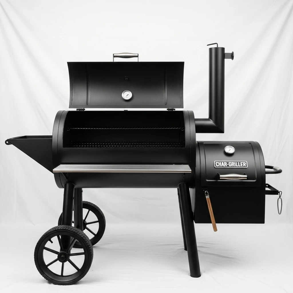 Char-Griller offset smoker barrel image 2