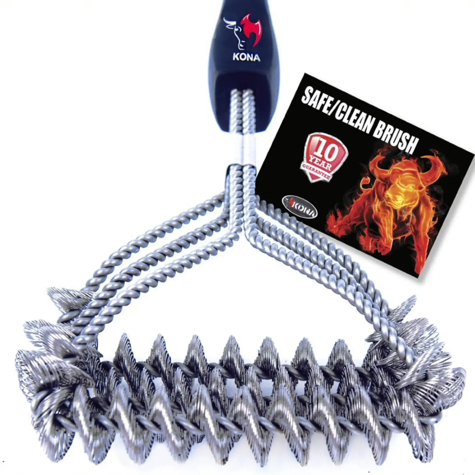 Kona safe grill brush bristle-free