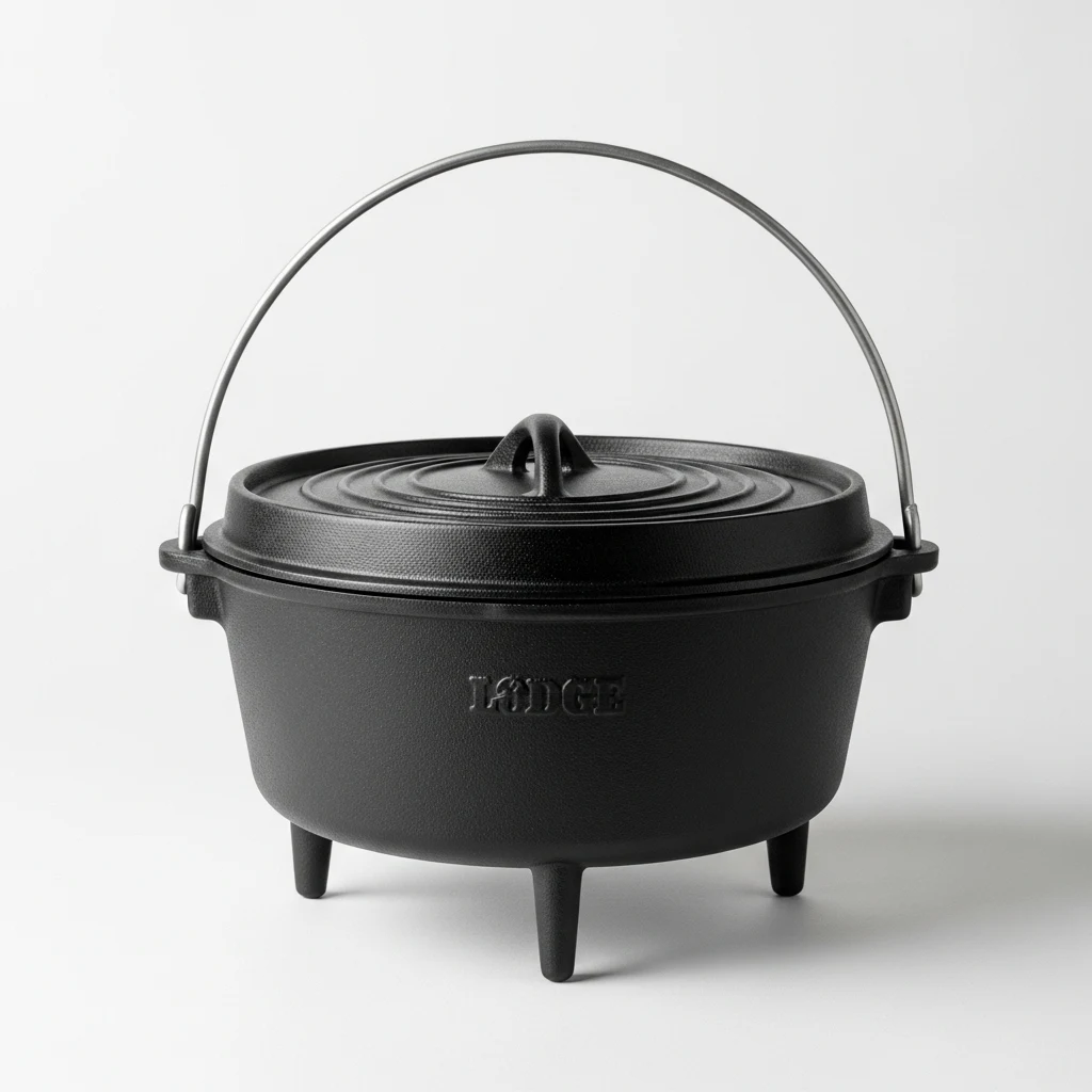 Lodge cast iron Dutch oven camp