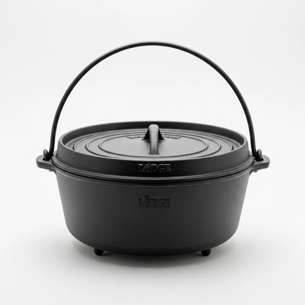 Lodge cast iron Dutch oven camp image 2