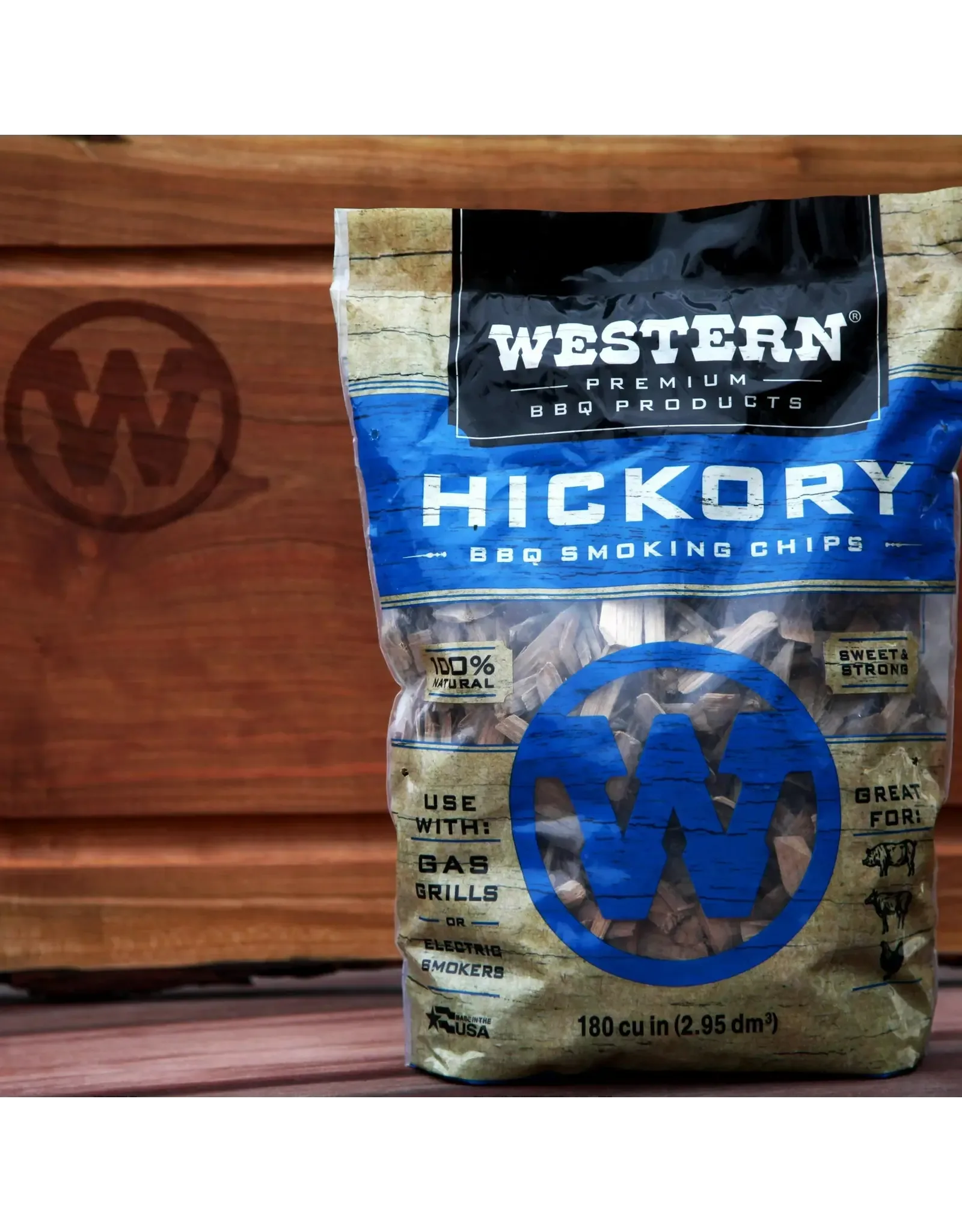 Western BBQ hickory smoking chips