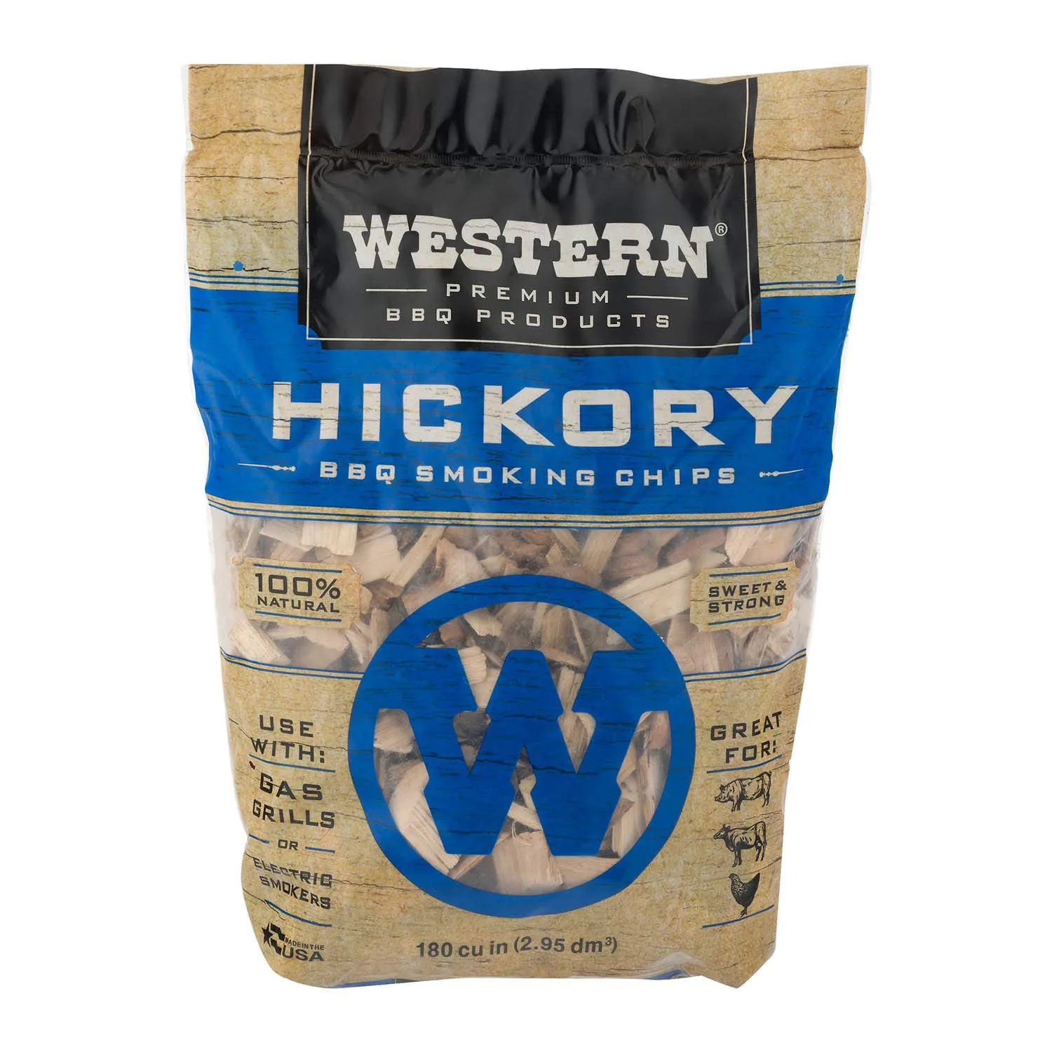 Western BBQ hickory smoking chips image 3